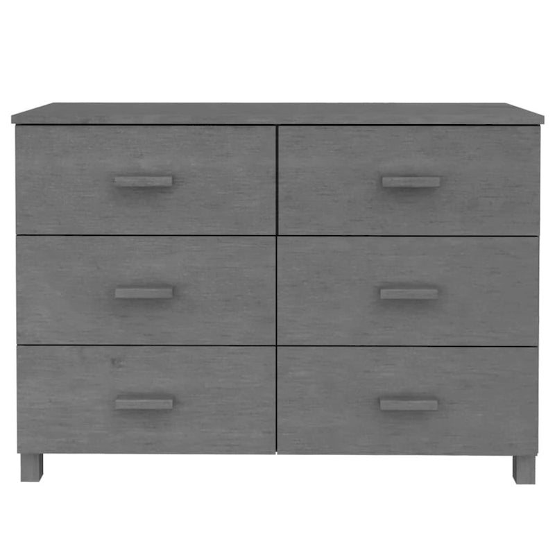 vidaXL Sideboard Buffet Console Cabinet with Storage HAMAR Solid Wood Pine - 44.5x15.7x31.5
