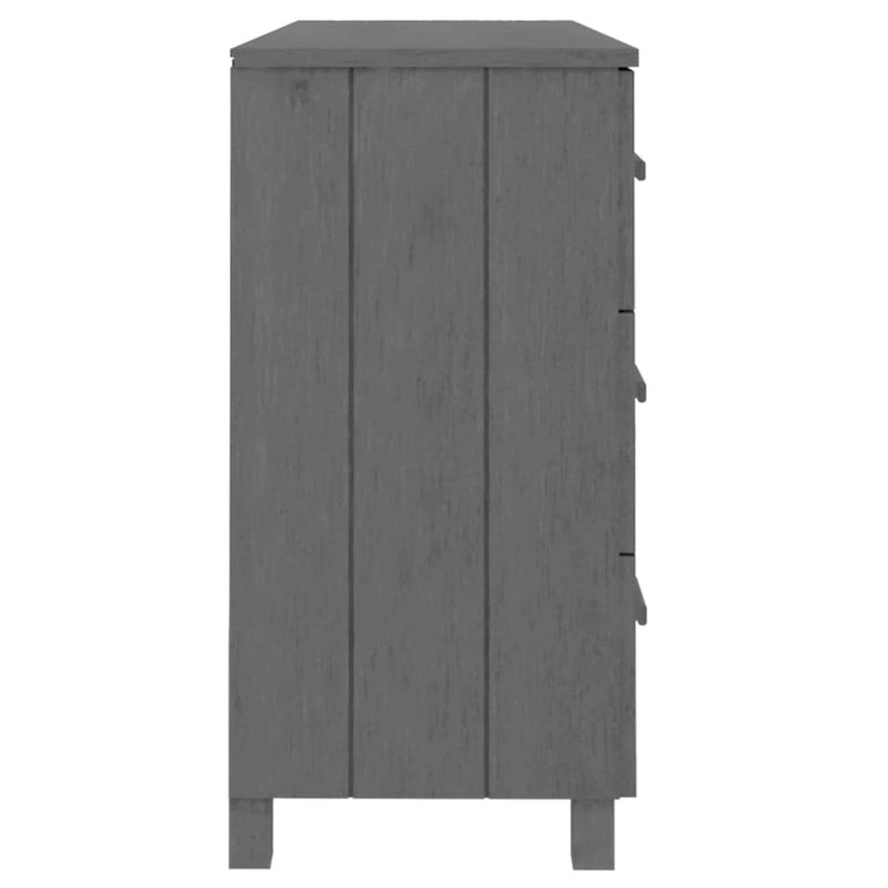 vidaXL Sideboard Buffet Console Cabinet with Storage HAMAR Solid Wood Pine - 44.5x15.7x31.5