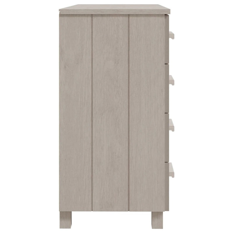 vidaXL Sideboard Bar Buffet Console Cabinet with Drawers HAMAR Solid Wood Pine - 31.1x15.7x31.5