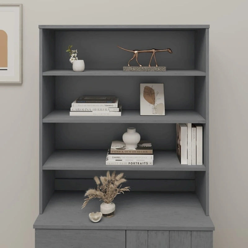 vidaXL Cabinet Top for Highboard Sideboard for Hallway HAMAR Solid Wood Pine - 35.4x11.8x39.4