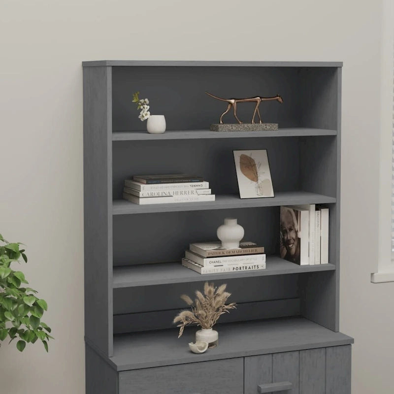 vidaXL Cabinet Top for Highboard Sideboard for Hallway HAMAR Solid Wood Pine - 35.4x11.8x39.4
