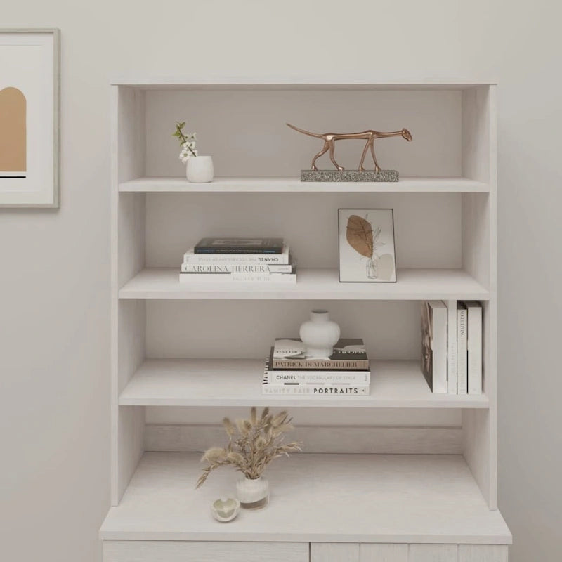 vidaXL Cabinet Top for Highboard Sideboard for Hallway HAMAR Solid Wood Pine - 35.4x11.8x39.4
