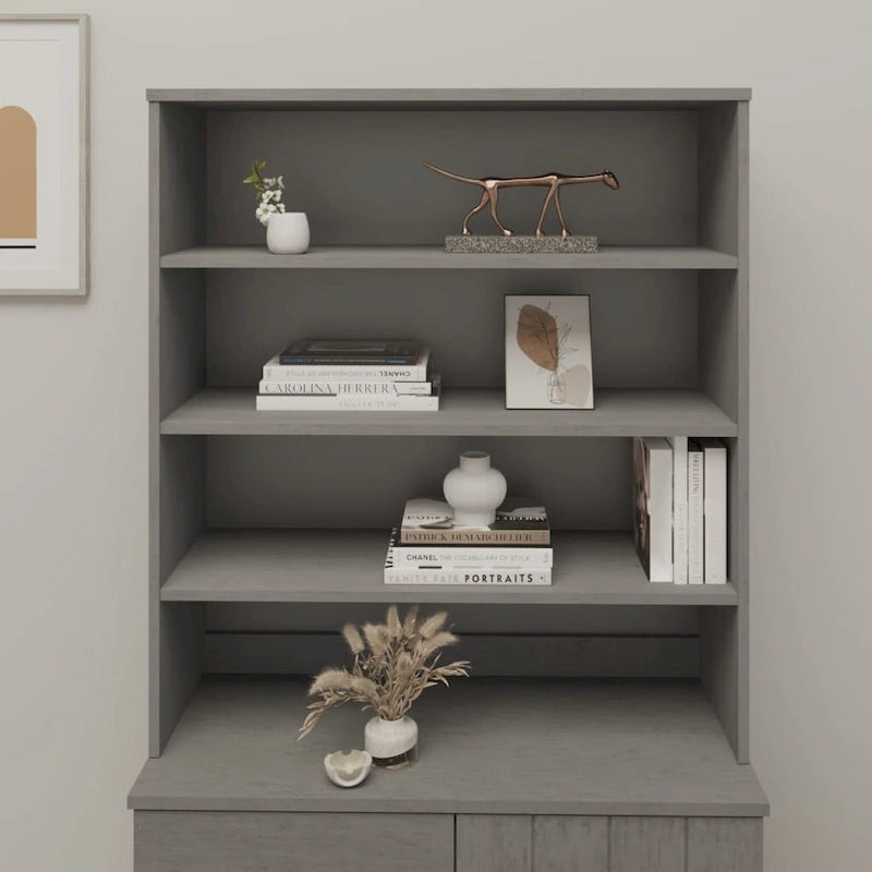 vidaXL Cabinet Top for Highboard Sideboard for Hallway HAMAR Solid Wood Pine - 35.4x11.8x39.4