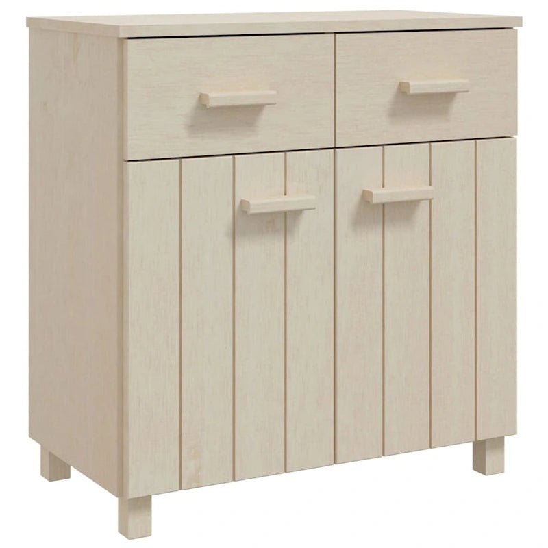 vidaXL Sideboard Buffet Console Cabinet with Storage HAMAR Solid Wood Pine - 31.1x15.7x31.5