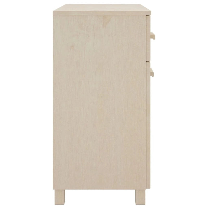 vidaXL Sideboard Buffet Console Cabinet with Storage HAMAR Solid Wood Pine - 31.1x15.7x31.5