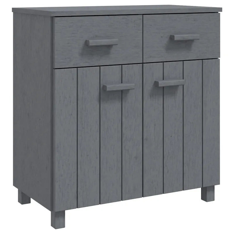 vidaXL Sideboard Buffet Console Cabinet with Storage HAMAR Solid Wood Pine - 31.1x15.7x31.5