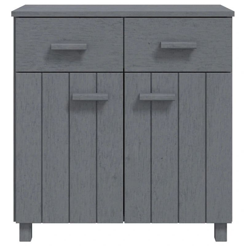 vidaXL Sideboard Buffet Console Cabinet with Storage HAMAR Solid Wood Pine - 31.1x15.7x31.5