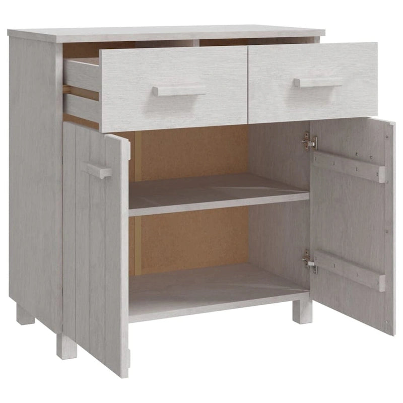 vidaXL Sideboard Buffet Console Cabinet with Storage HAMAR Solid Wood Pine - 31.1x15.7x31.5