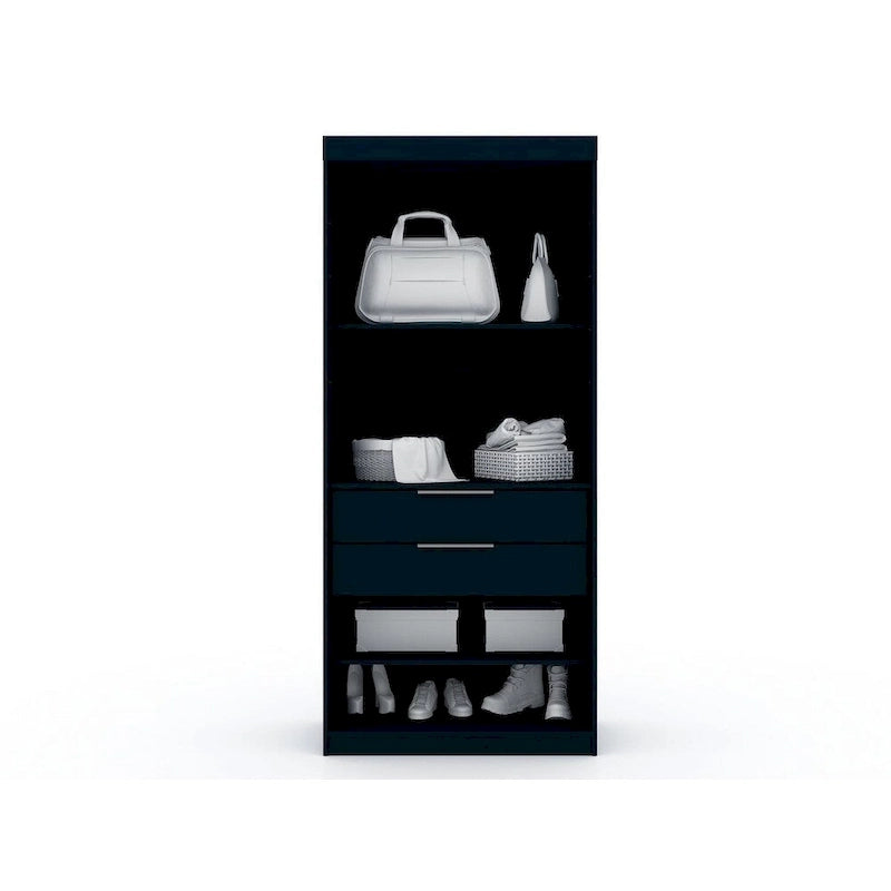 Mulberry Open 1 Sectional Modern Armoire Wardrobe Closet