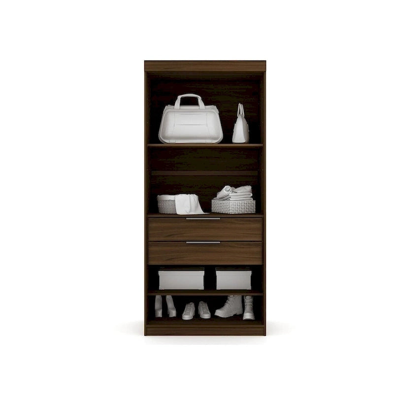 Mulberry Open 1 Sectional Modern Armoire Wardrobe Closet