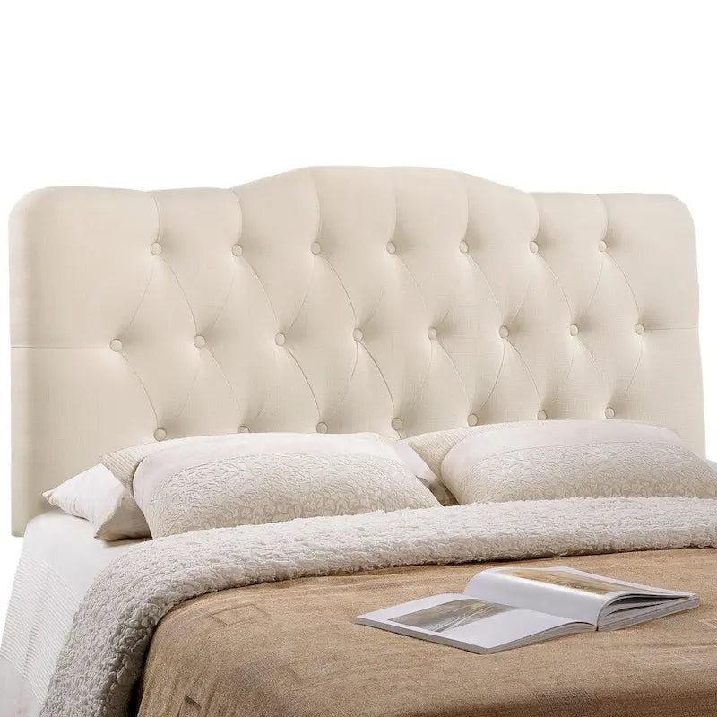 The Gray Barn Burr Hollow King Fabric Headboard
