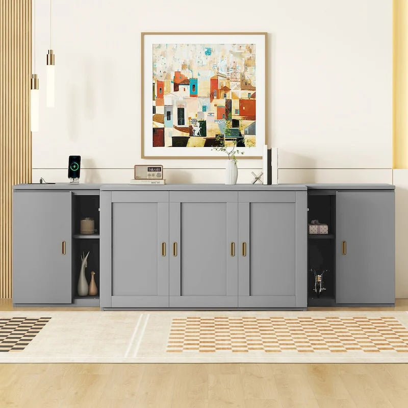 QW Full Size Murphy Bed with Shelves