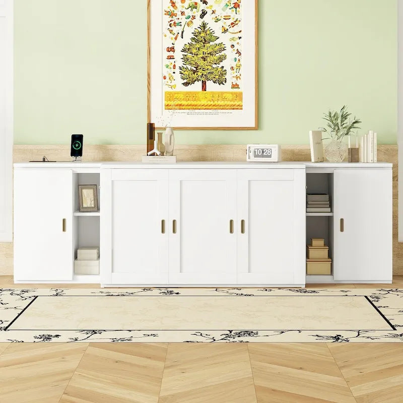 QW Full Size Murphy Bed with Shelves