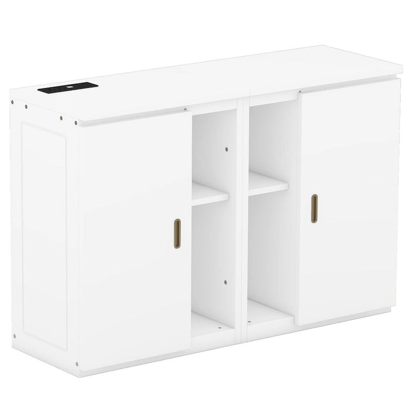QW Full Size Murphy Bed with Shelves