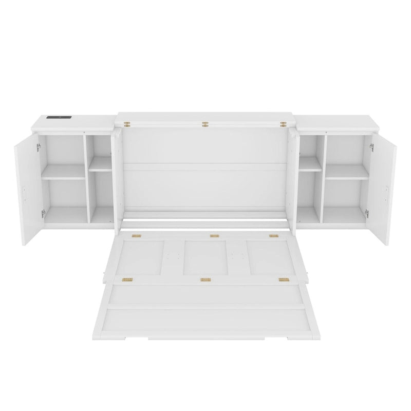 QW Full Size Murphy Bed with Shelves