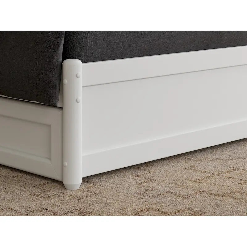 Felicity Platform Bed with Panel Footboard and Twin Trundle