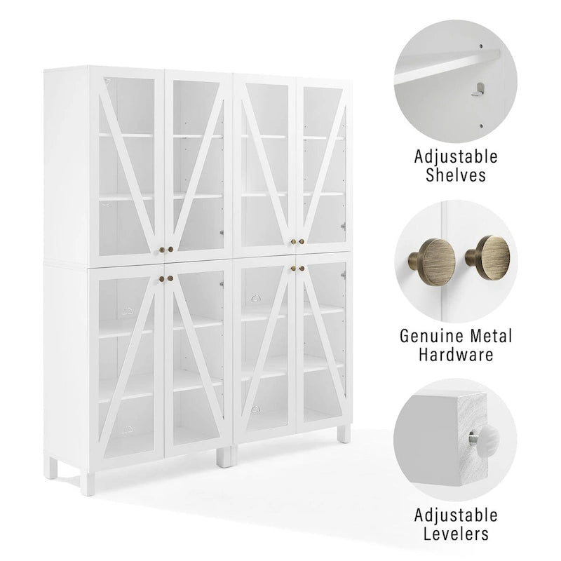 Crosley Cassai 2Pc Storage Pantry Set