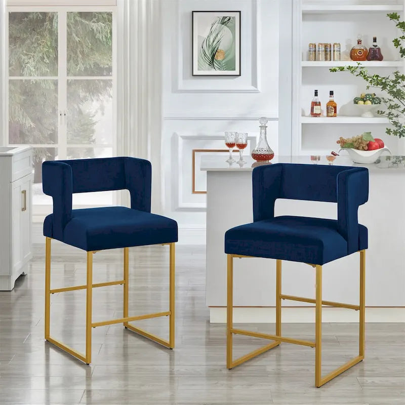 Modern Fashion Counter Height Bar Stools Set of 2
