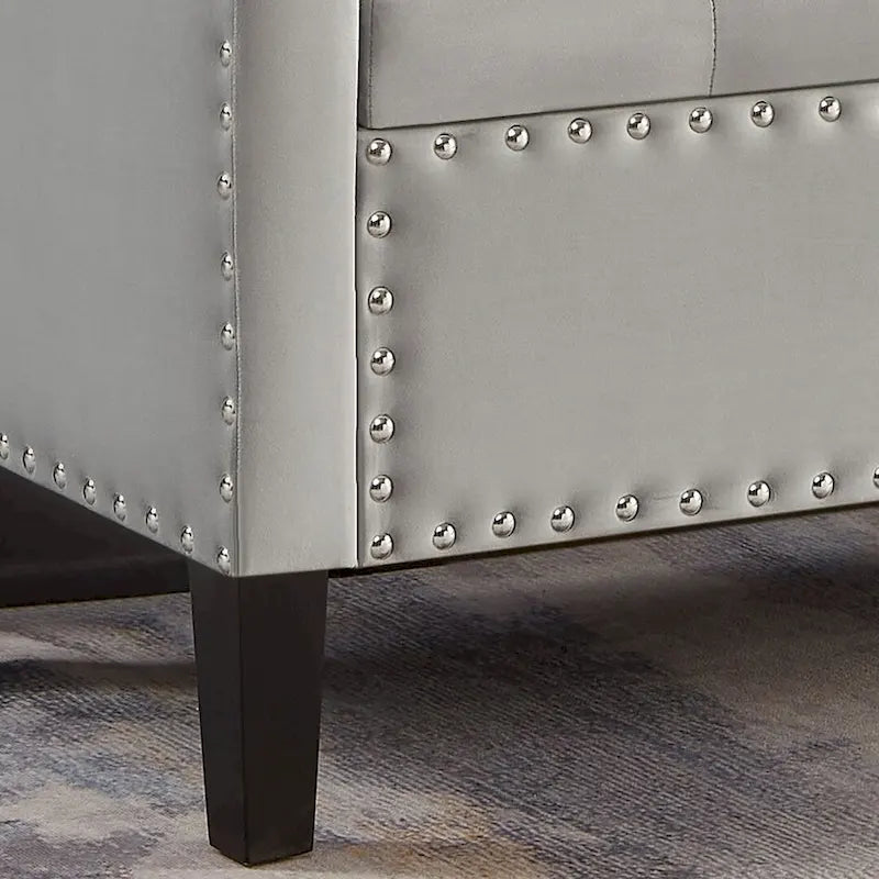 Tufted Button Storage Ottoman Bench - 48L x 18.5W x 22 H