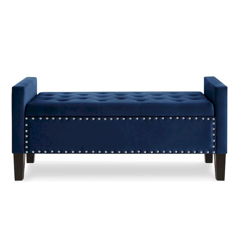 Tufted Button Storage Ottoman Bench - 48L x 18.5W x 22 H