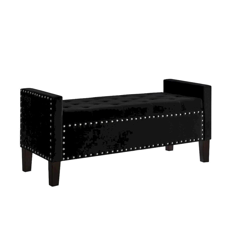 Tufted Button Storage Ottoman Bench - 48L x 18.5W x 22 H