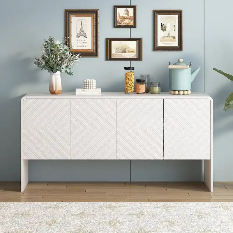 60L Large Storage Space with 4 Doors and Rebound Device - N/A