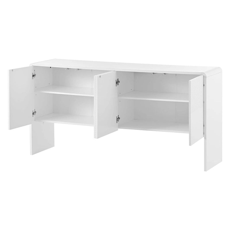 60L Large Storage Space with 4 Doors and Rebound Device - N/A