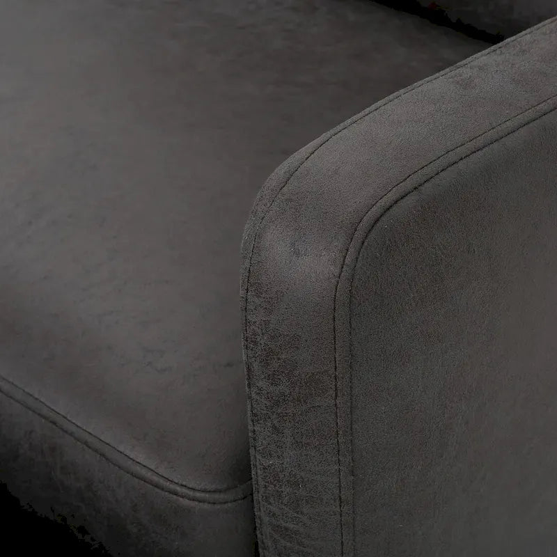 Modern Fabric Double Seat Recliner Chair with Plush Cushions by Christopher Knight Home