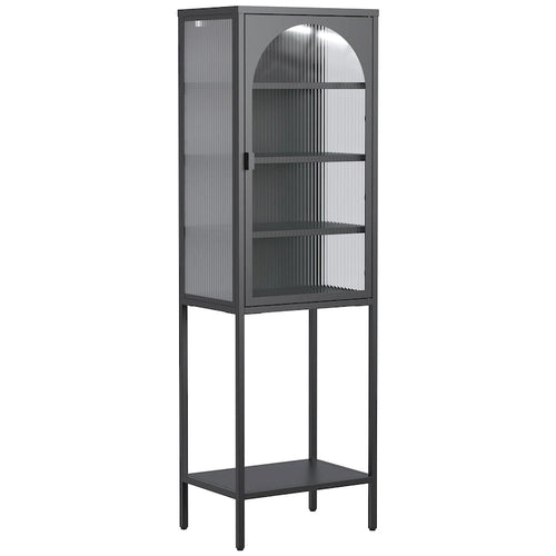 5-Tier Cube Bookshelf Storage Cabinet with 3 Adjustable Shelves