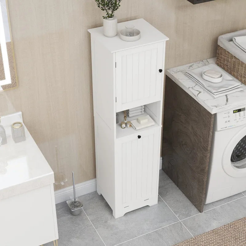 Tilt-Out Laundry Sorter Cabinet