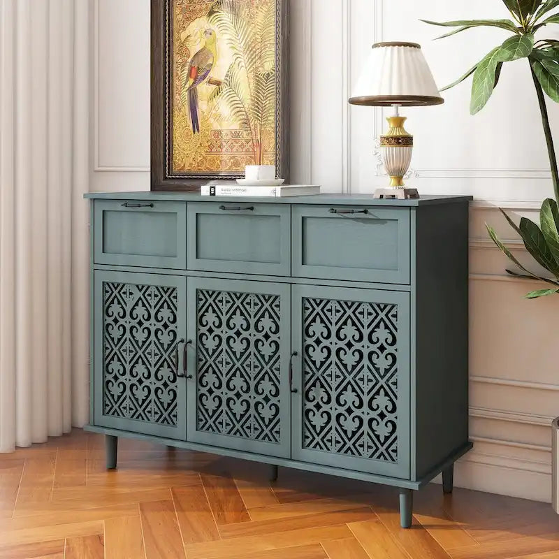 Three-Door Three-Drawer Cabinet