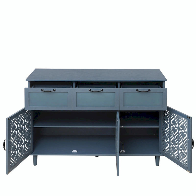 Three-Door Three-Drawer Cabinet