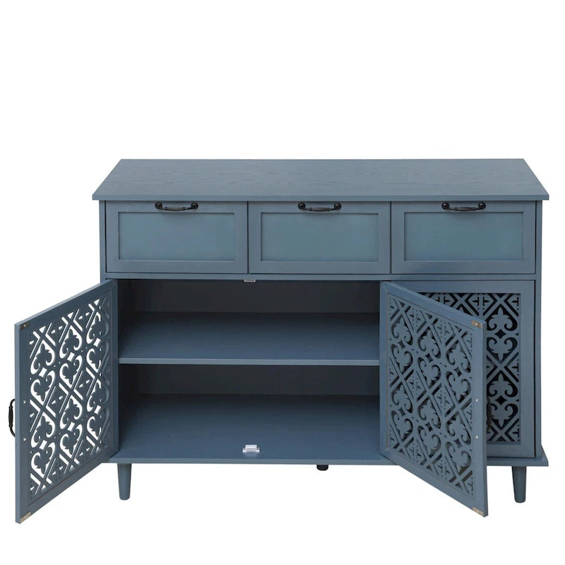 Three-Door Three-Drawer Cabinet
