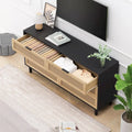 RR 59.066-Drawers Rattan Storage Cabinet