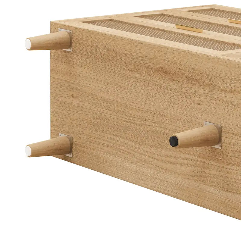 RR 59.066-Drawers Rattan Storage Cabinet