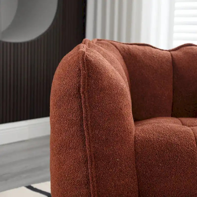 Roomfitters Soft Bean Bag Chair with High Resilient Foam Chips for Living Room