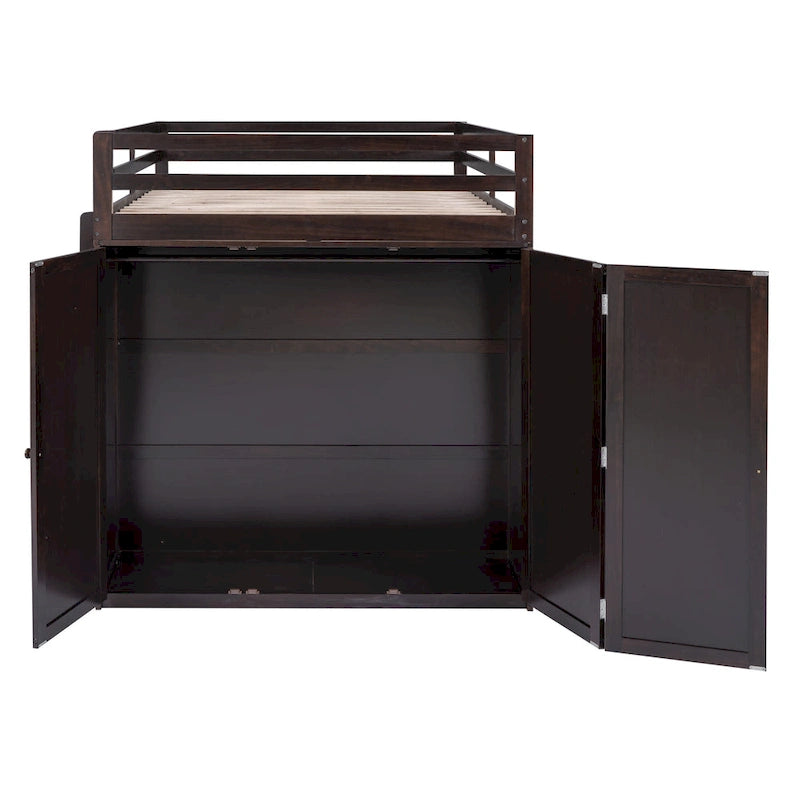Loft Bed with Drawers, Desk and Wardrobe