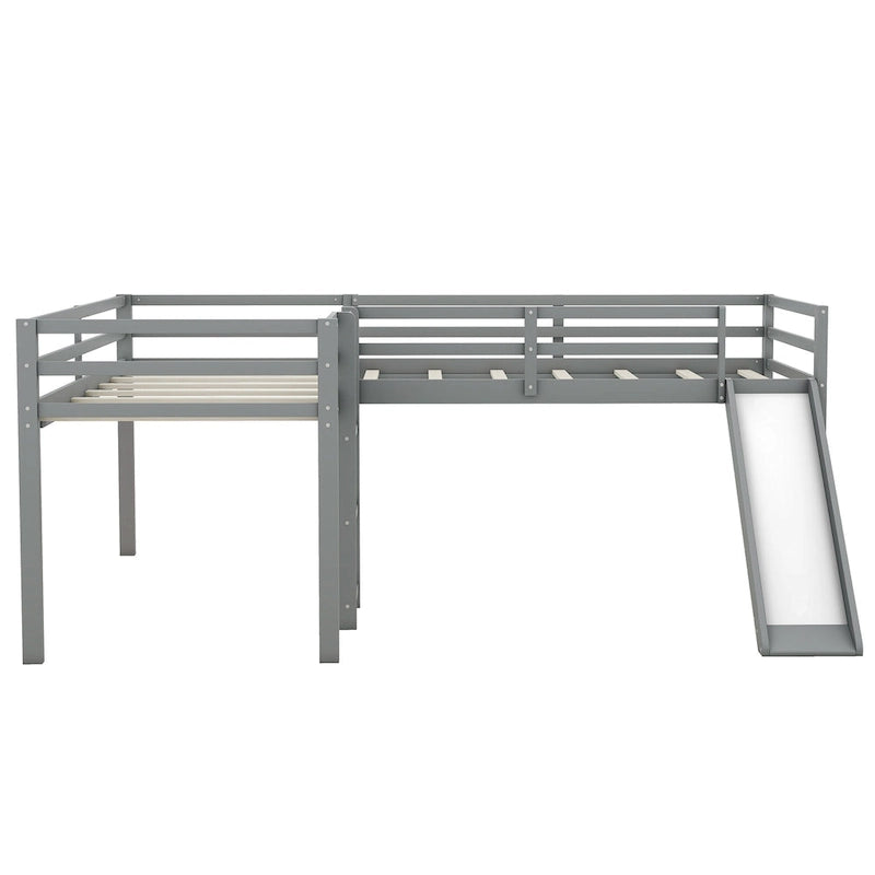 Loft Bed with Ladder and Slide