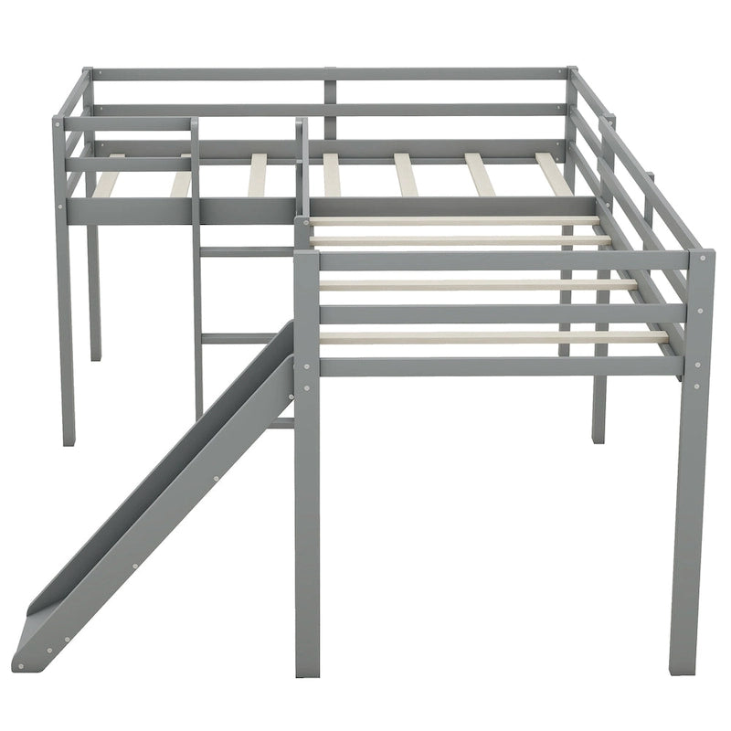 Loft Bed with Ladder and Slide
