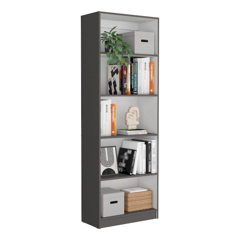 Kenyon 3pc Set 67 Wide 5-Shelf and Cabinet Bookcase