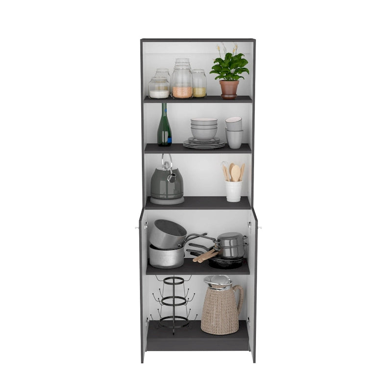 Kenyon 3pc Set 67 Wide 5-Shelf and Cabinet Bookcase