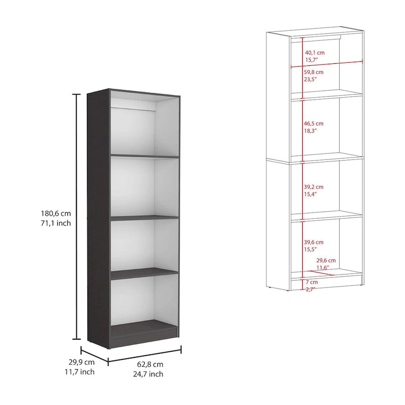 Kenyon 67 Wide 4-Shelf Bookcase Set of 3