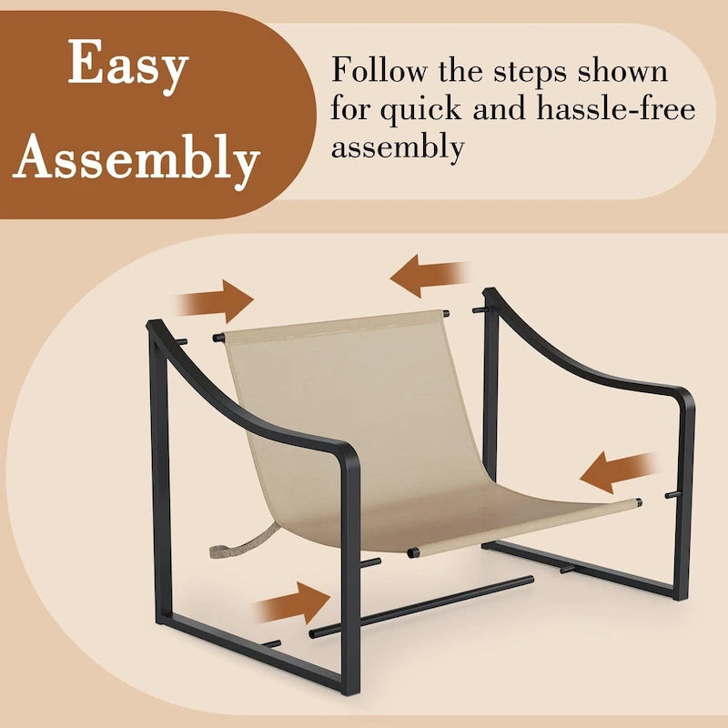 Modern Sling Accent Chair