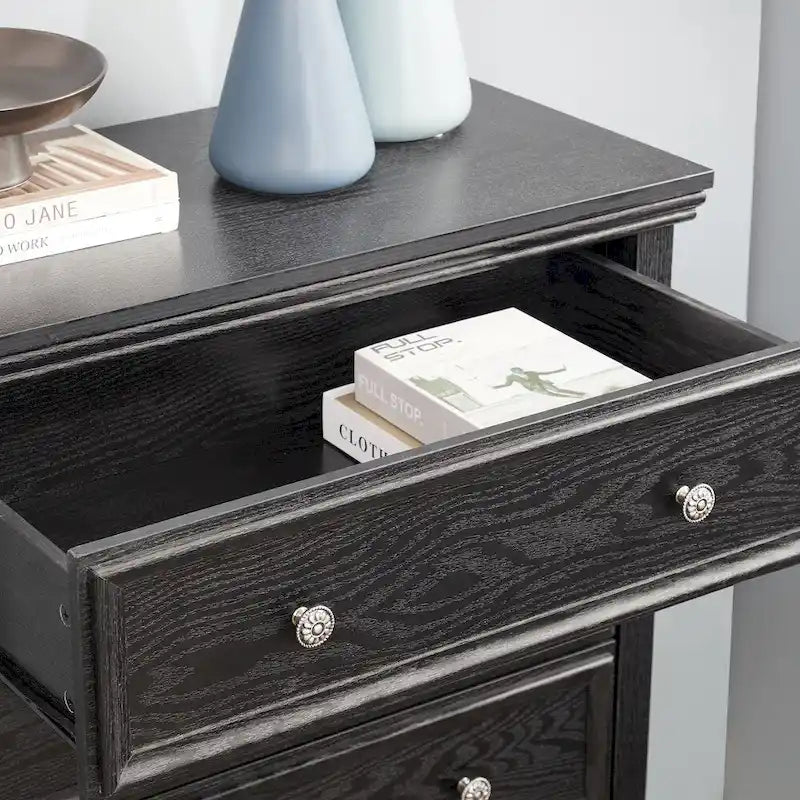 5 Storage Drawers Dresser Cabinet