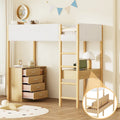 Teddy Fleece Loft Bed Wood Bed