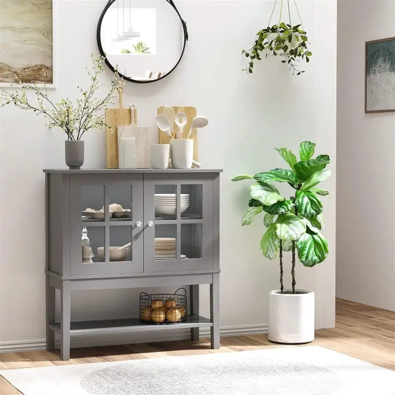Modern Sideboard Buffet Cabinet - 31.5 L x 11'W x 33 H