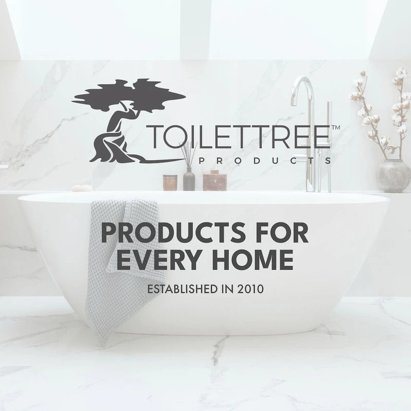 ToiletTree Products Deluxe Bamboo Freestanding 5-Tier Bathroom Organizing Shelf, Bathroom Organizer with Storage Shelves