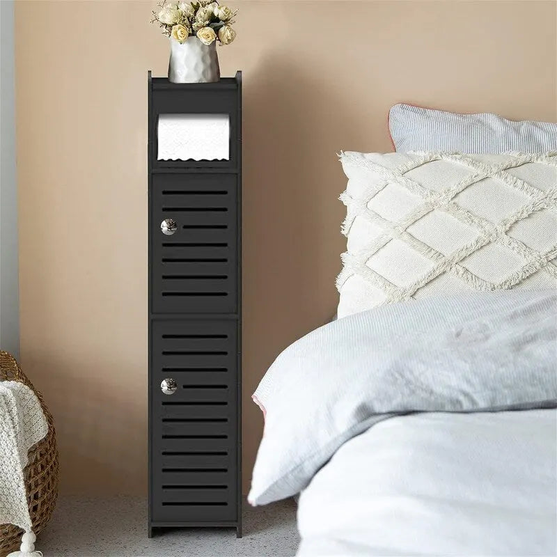 Small Bathroom Storage Cabinet for Small Spaces - 6.4D x 6W x 30H