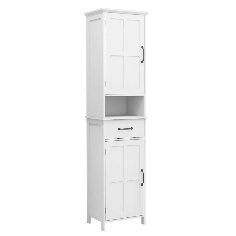 Double Door Narrow Height Slim Floor Standing Cabinet - 15.75L * 11.81W * 64.96H