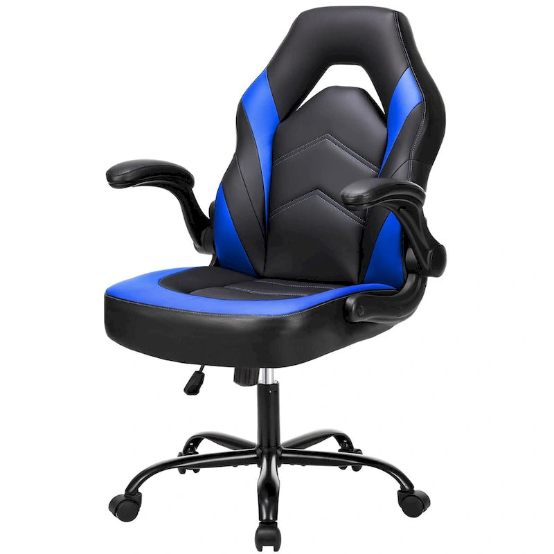 Ergonomic Office Chair with Lumbar Support Height Adjustable Rolling Desk Chairs with Flip-up Armrests